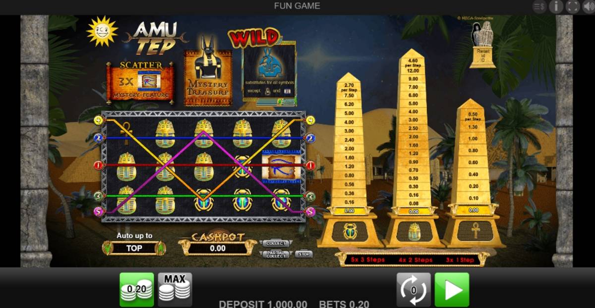 Amu Tep: image of main menu