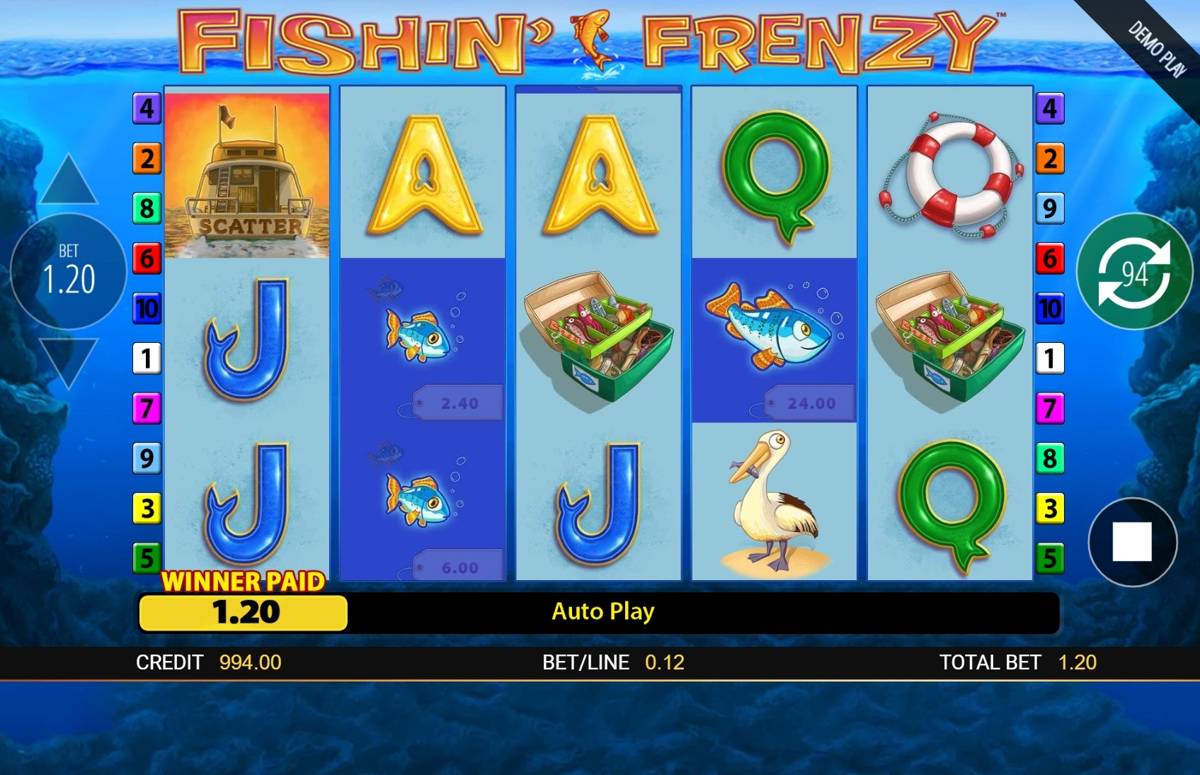 Fishin' Frenzy: image of winning
