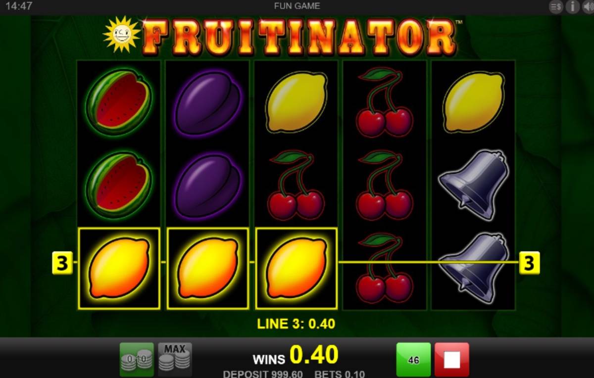 Fruitinator: image of winning
