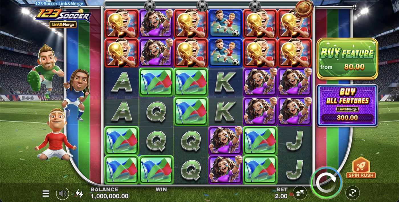 123 Soccer Link&Merge: image of main menu