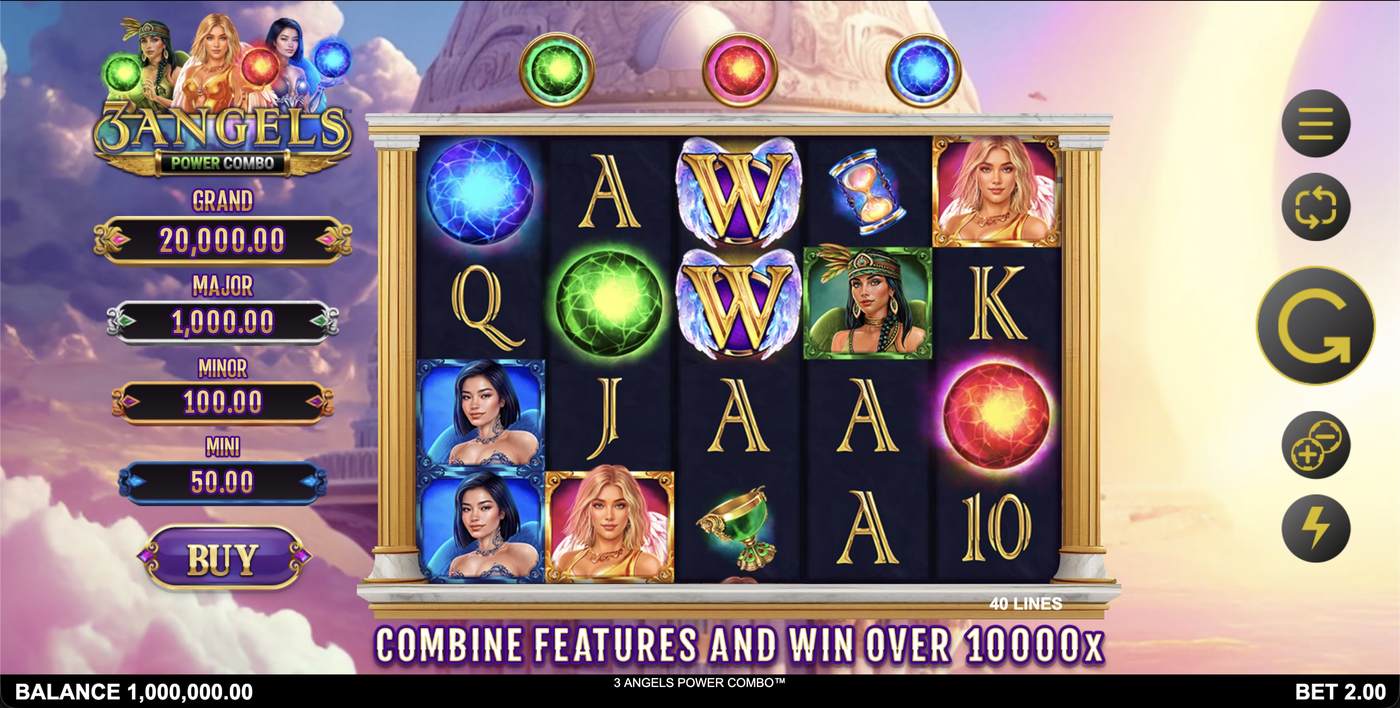 3 Angels Power Combo: image of main menu
