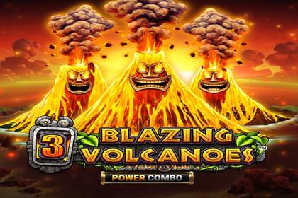 3 Blazing Volcanoes Power Combo Online Slot Logo