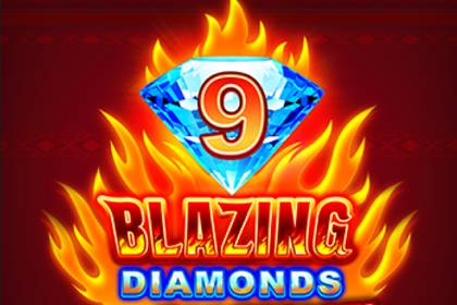 9 Blazing Diamonds Online Slot Logo