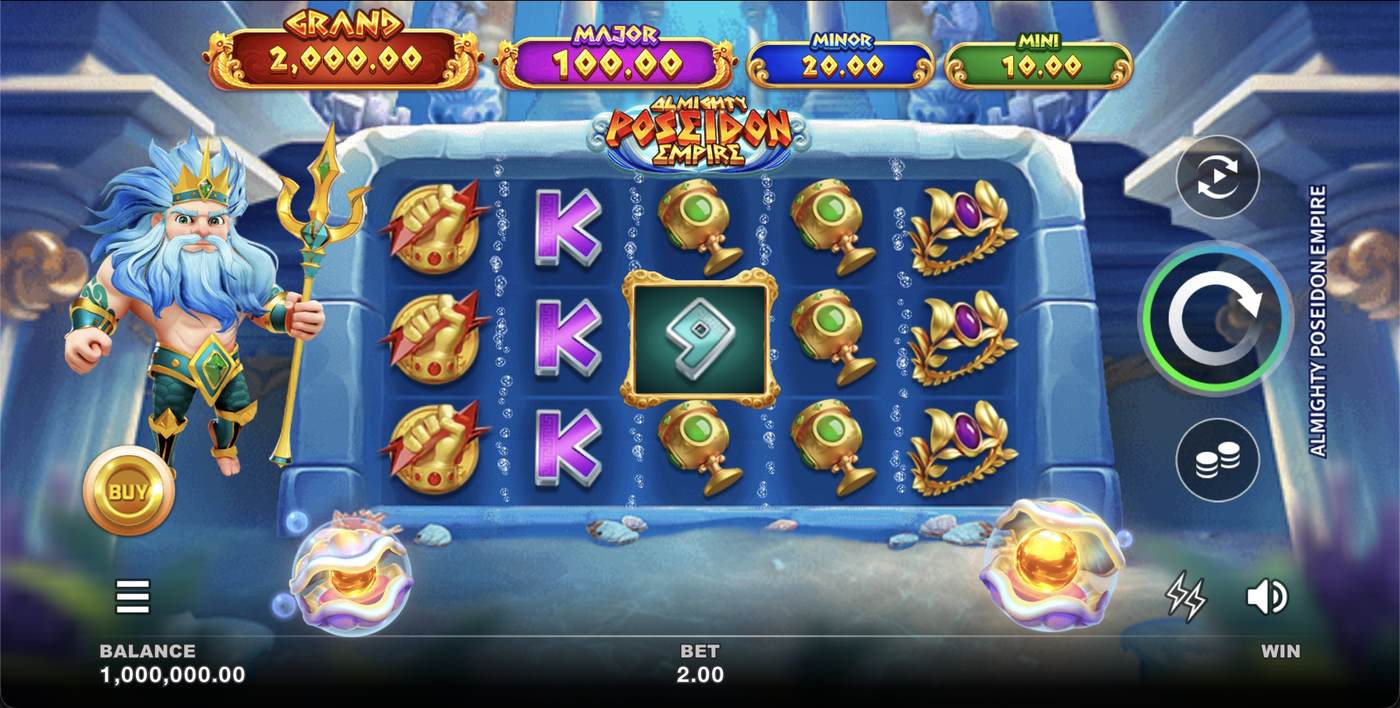 Almighty Poseidon Empire: image of main menu