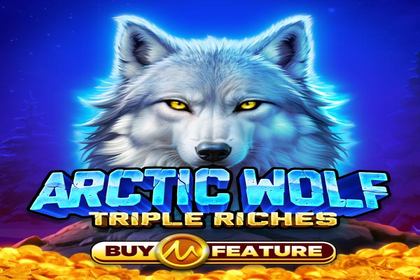 Arctic Wolf Triple Riches Online Slot Logo