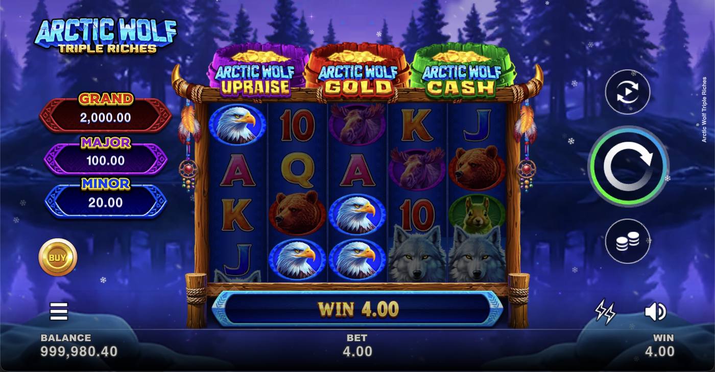 Arctic Wolf Triple Riches: image of winning