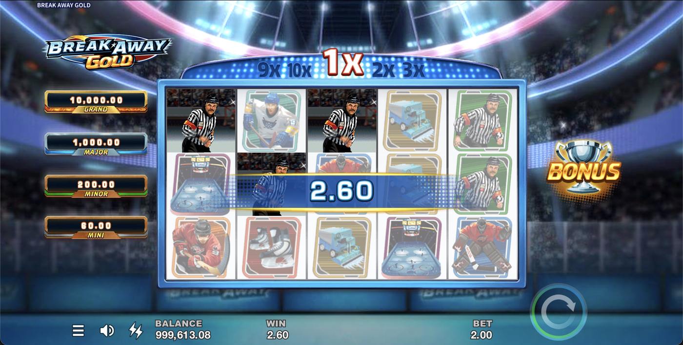 Break Away Gold: image of winning