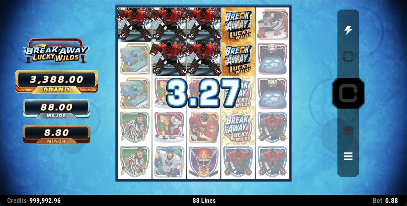 Break Away Lucky Wilds: image of winning