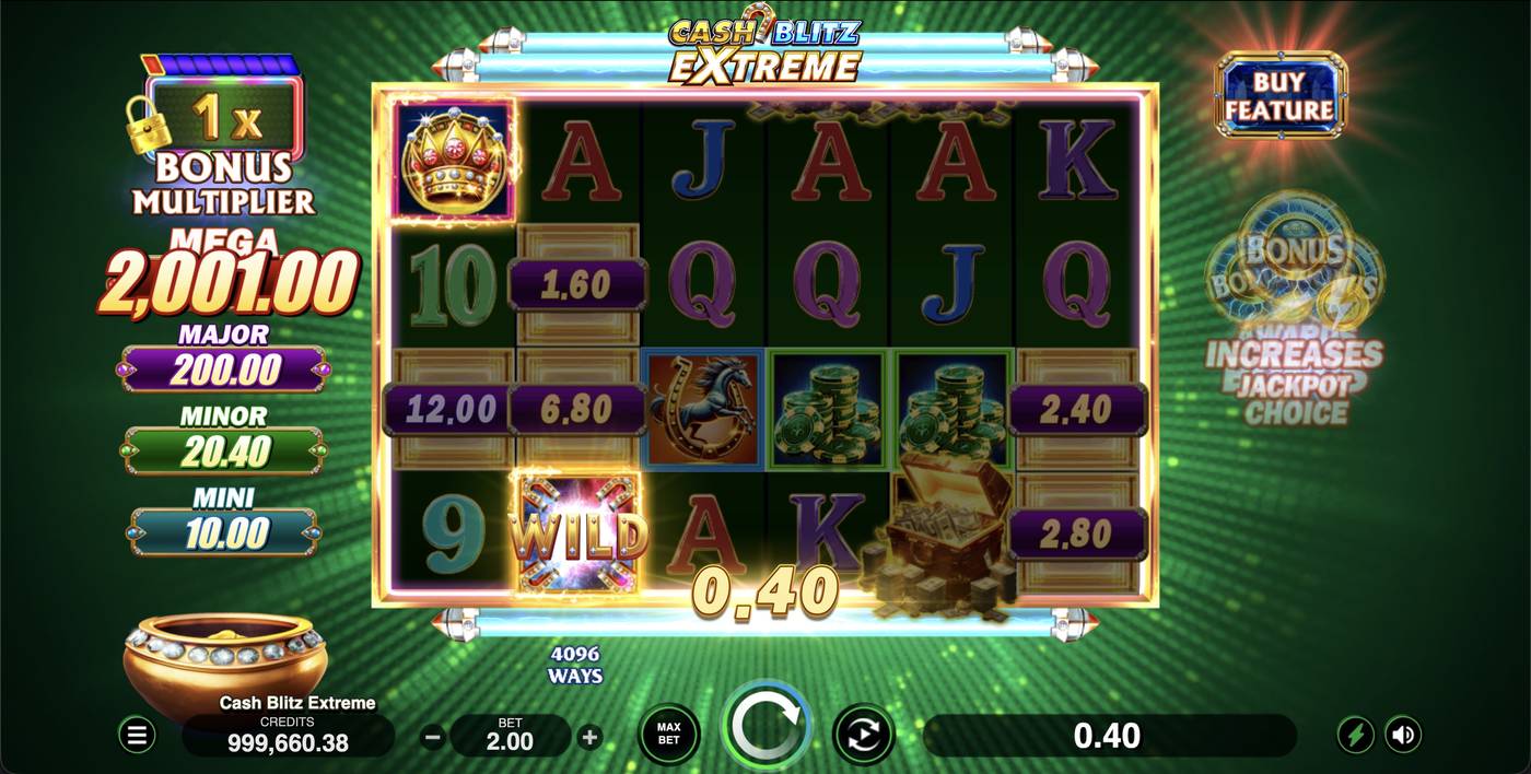 Cash Blitz Extreme: image of winning