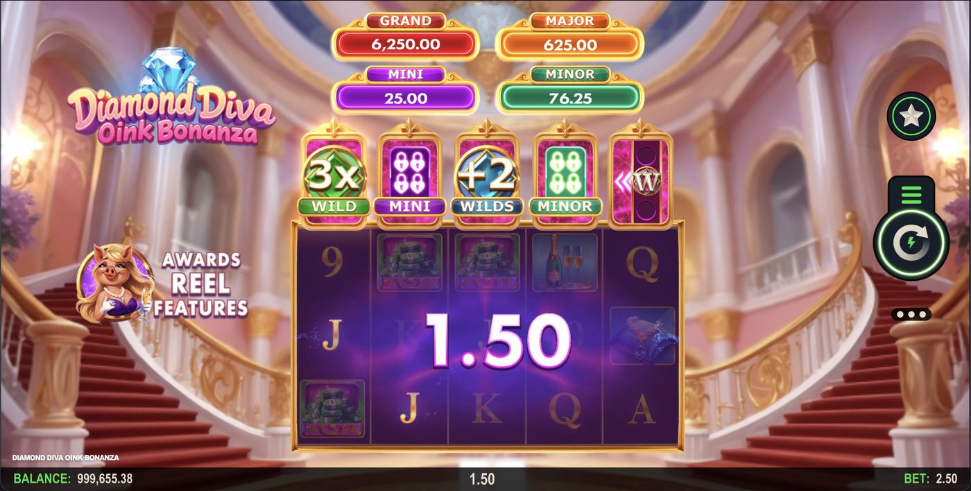 Diamond Diva Oink Bonanza: image of winning