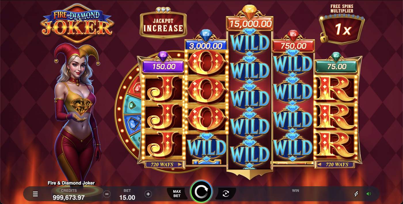 Fire and Diamond Joker: image of main menu