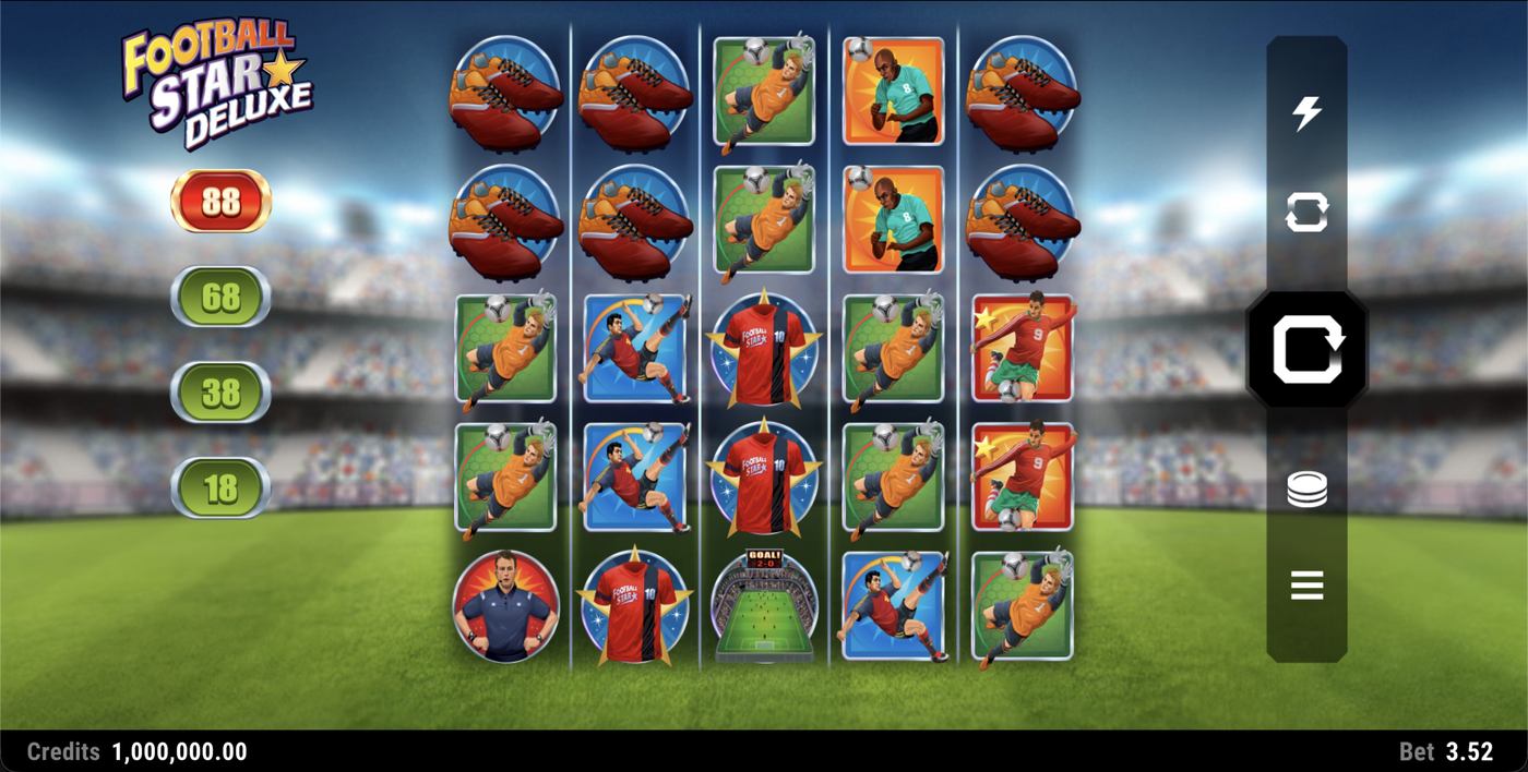 Football Star Deluxe: image of main menu