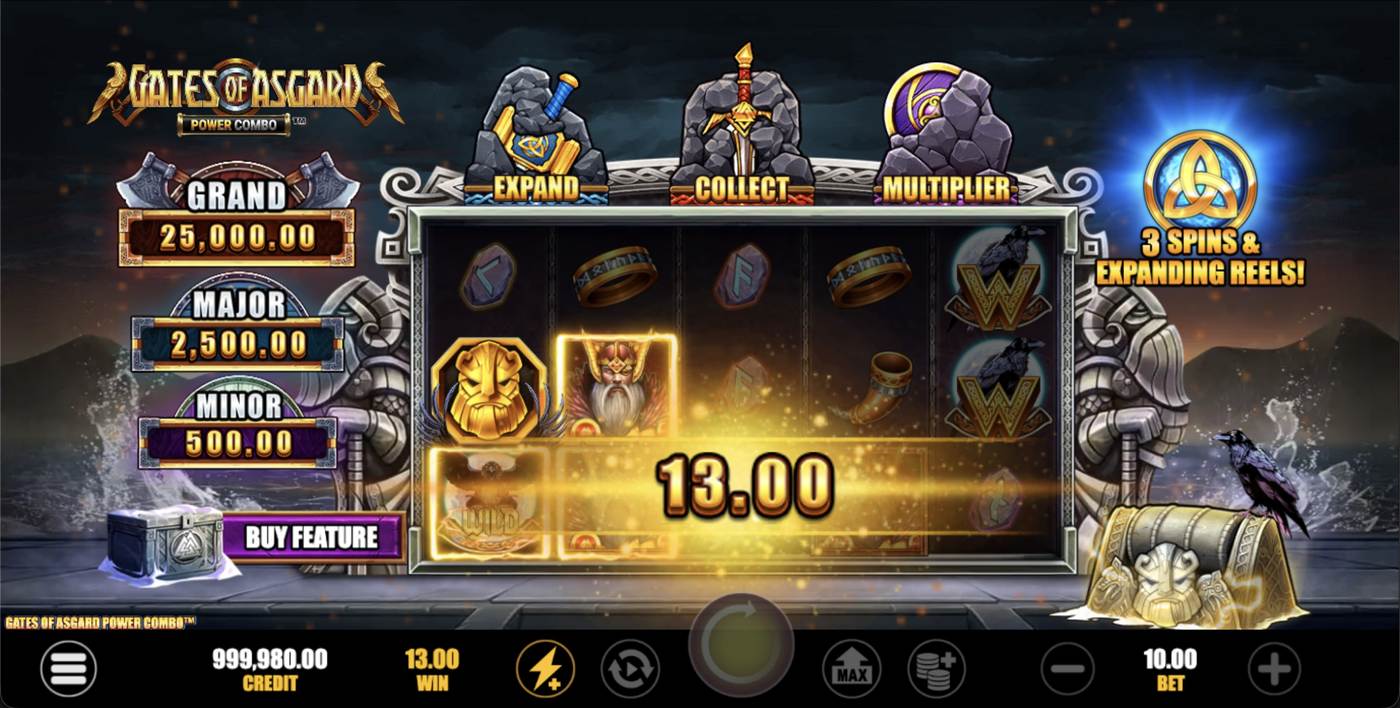 Gates of Asgard Power Combo: image of winning
