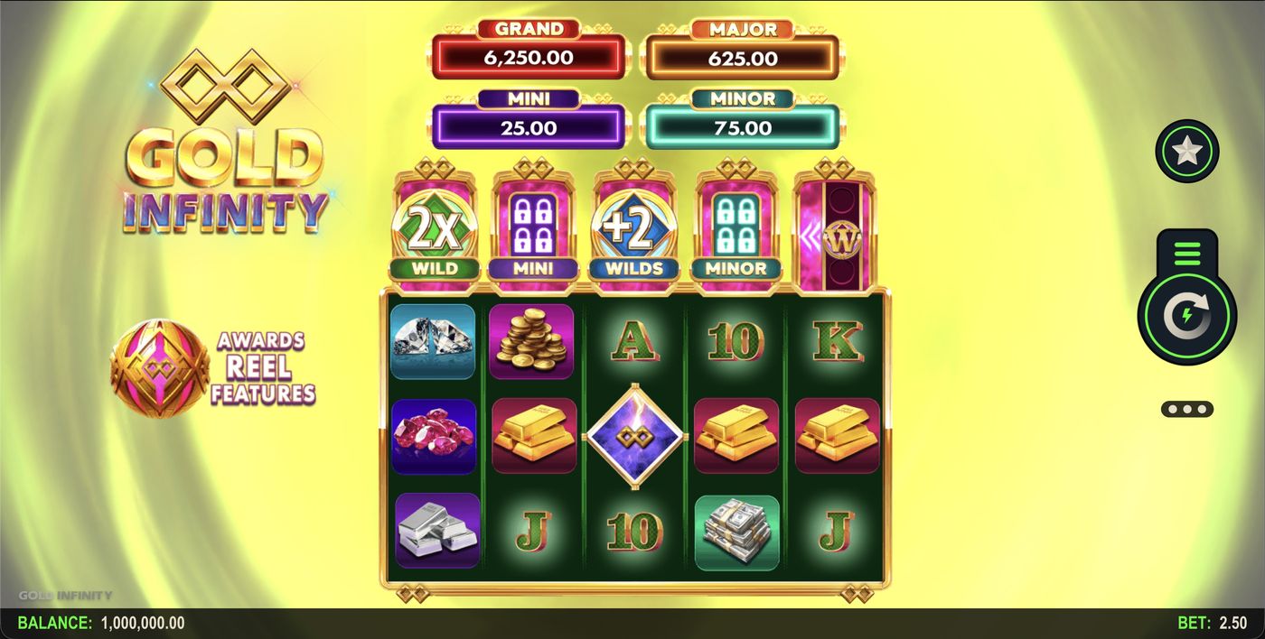 Gold Infinity: image of main menu