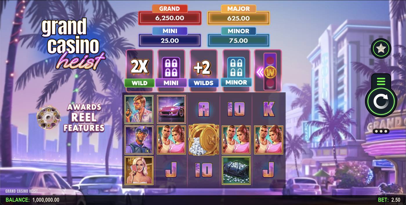 Grand Casino Heist: image of main menu