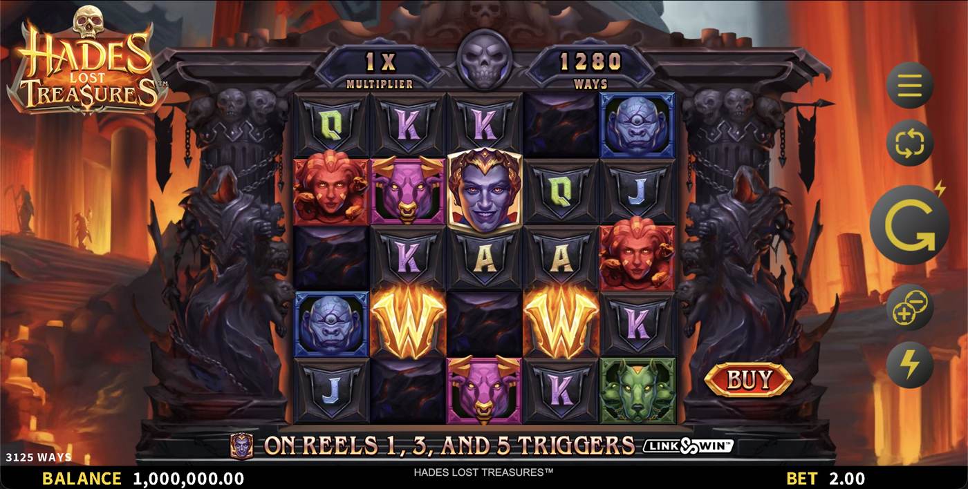 Hades Lost Treasures: image of main menu