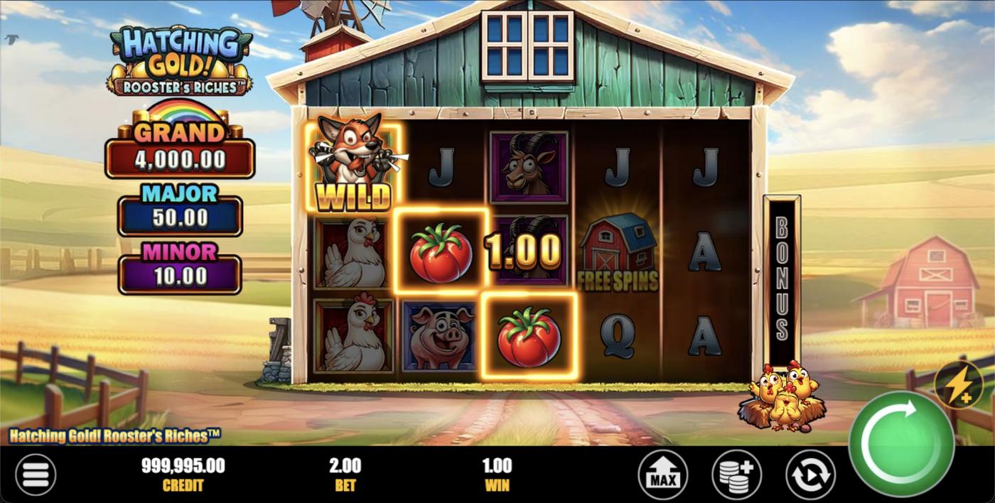 Hatching Gold! Rooster’s Riches: image of winning