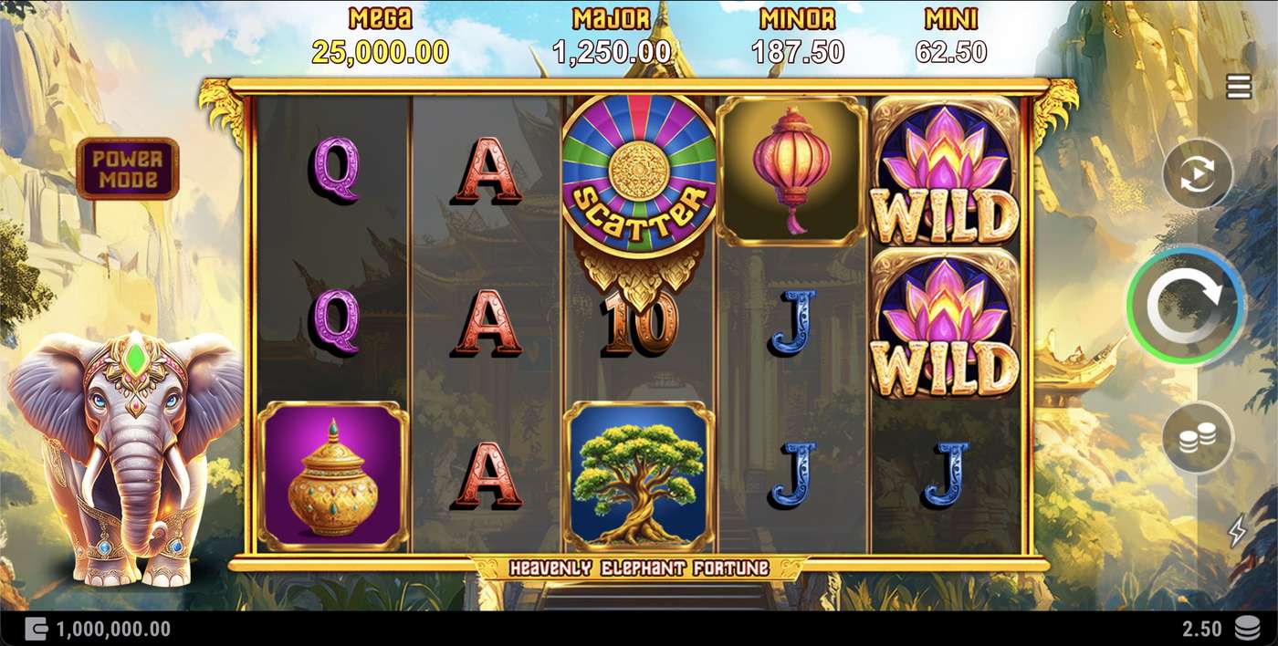 Heavenly Elephant Fortune: image of main menu