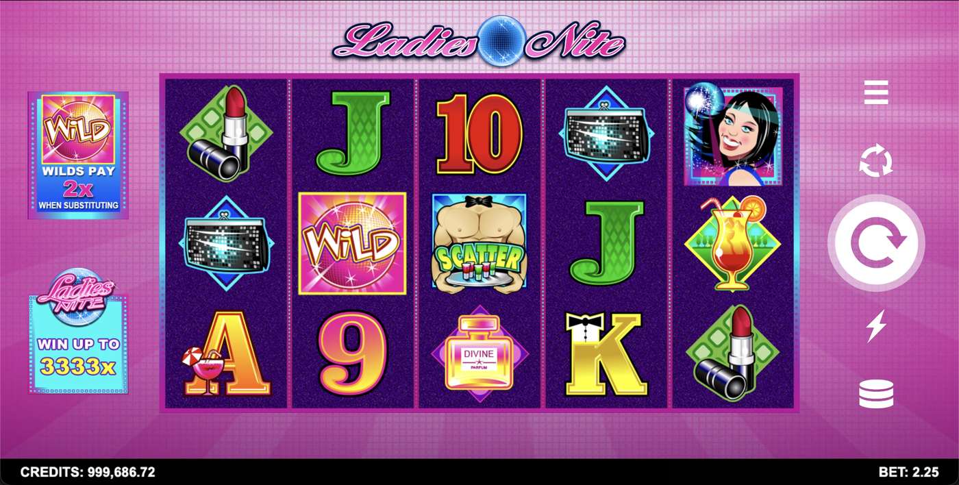 Ladies Nite: image of main menu
