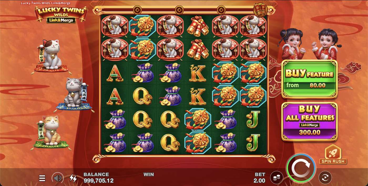 Lucky Twins Wilds Link&Merge: image of main menu