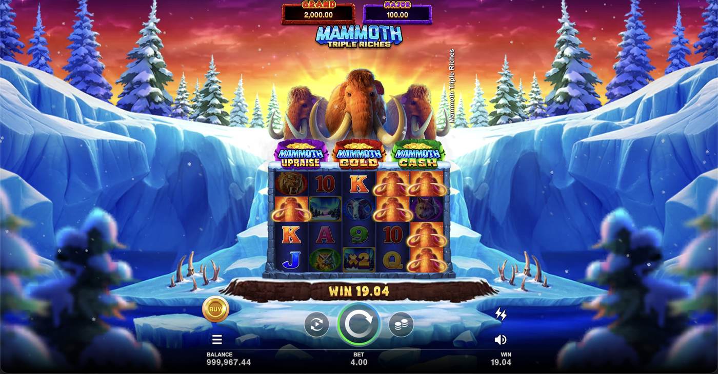 Mammoth Triple Riches: image of winning