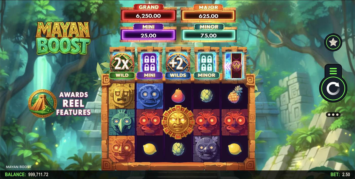 Mayan Boost: image of main menu