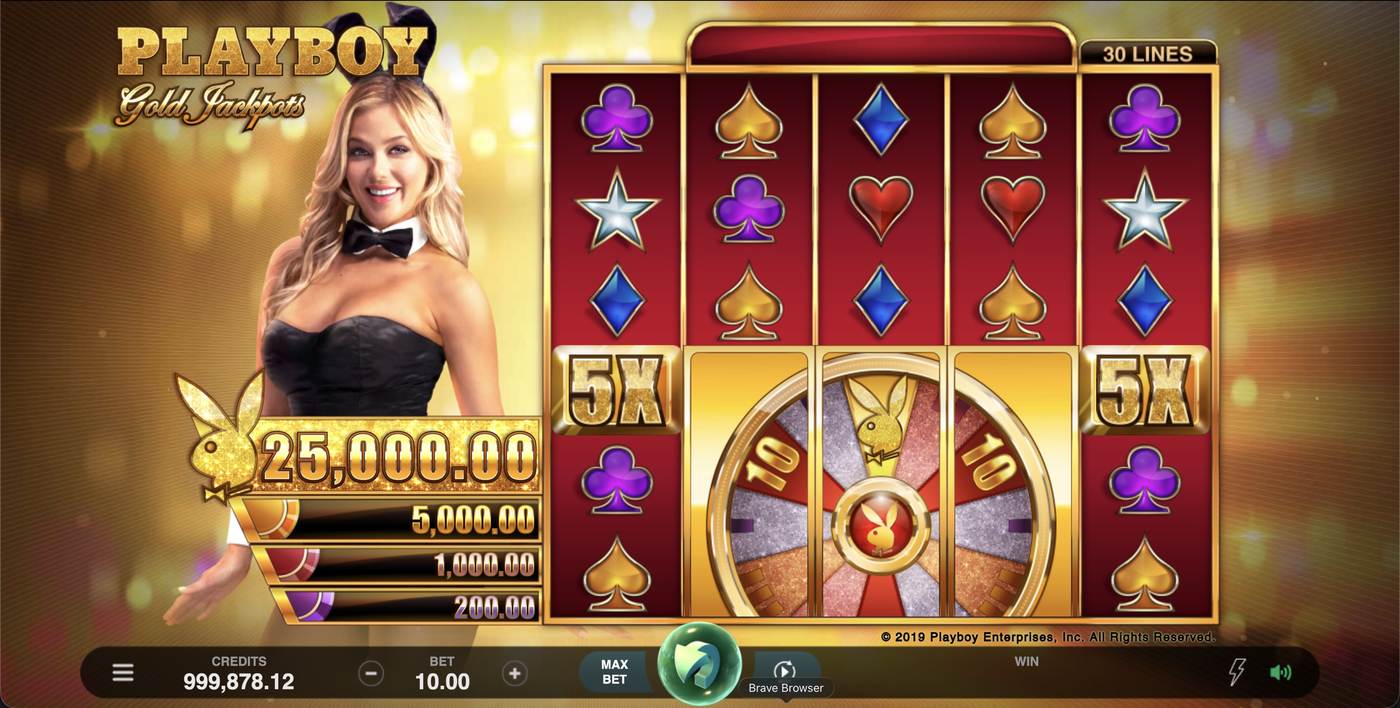 PLAYBOY GOLD JACKPOTS: image of main menu