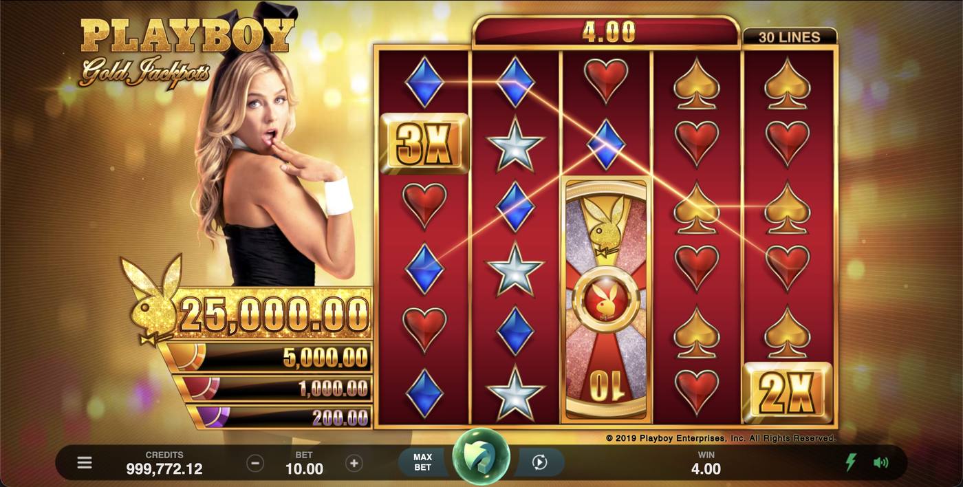 PLAYBOY GOLD JACKPOTS: image of winning