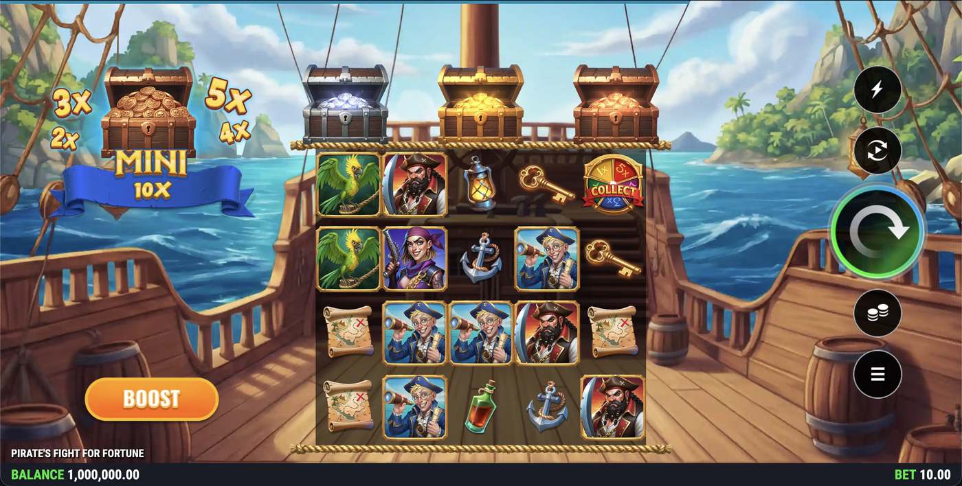 Pirate’s Fight for Fortune: image of main menu