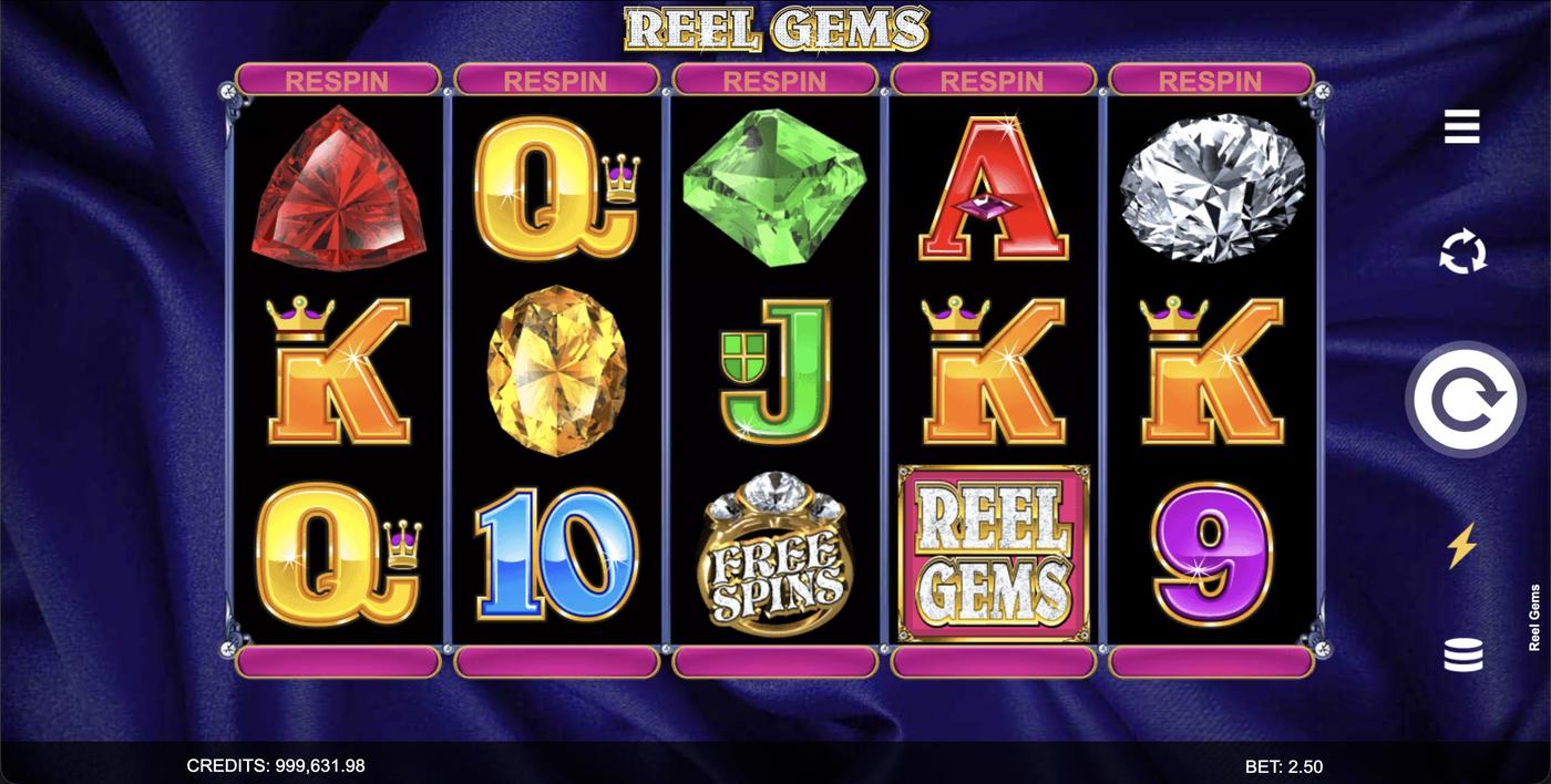Reel Gems: image of main menu