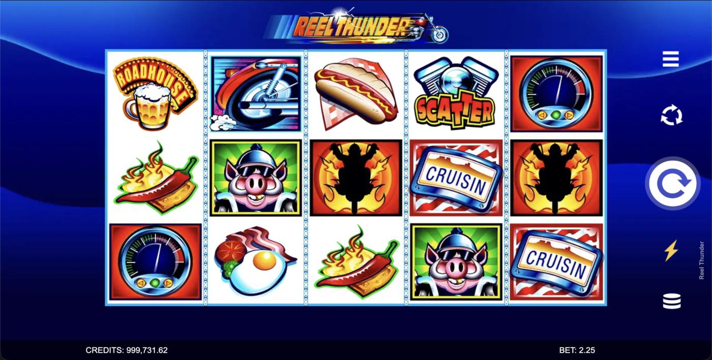 Reel Thunder: image of main menu