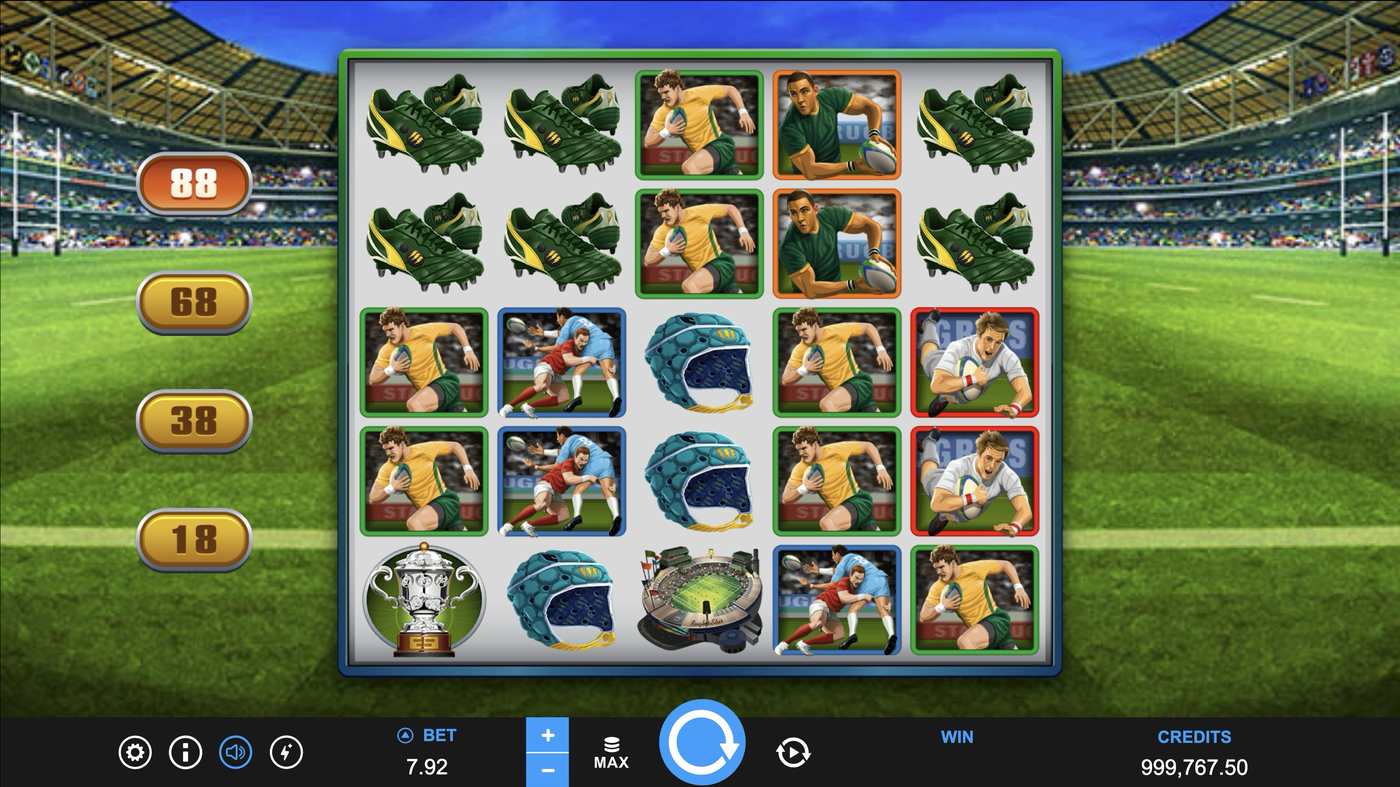 Rugby Star Deluxe: image of main menu