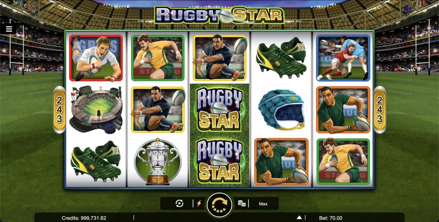 Rugby Star: image of main menu