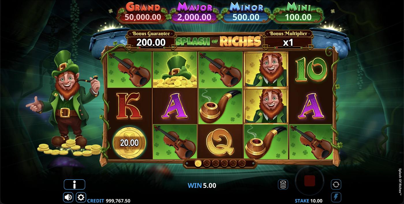 Splash of Riches: image of winning