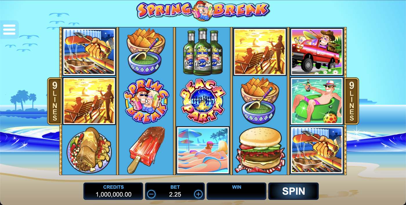 Spring Break: image of main menu
