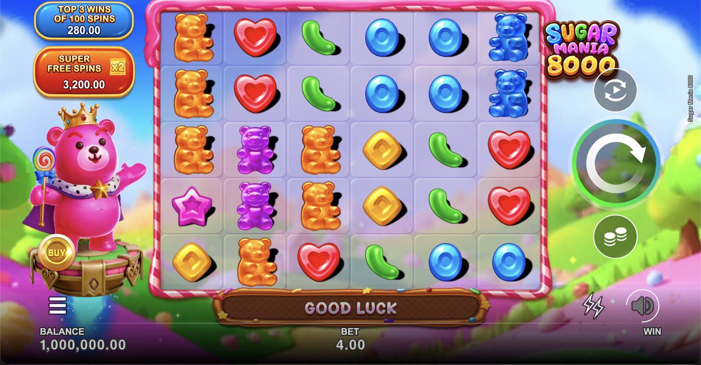 Sugar Mania 8000: image of main menu