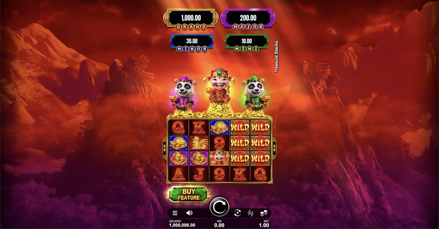Treasure Stacks: image of main menu