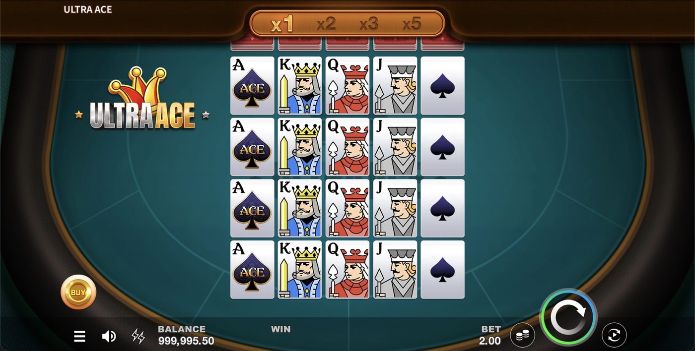 Ultra Ace: image of main menu
