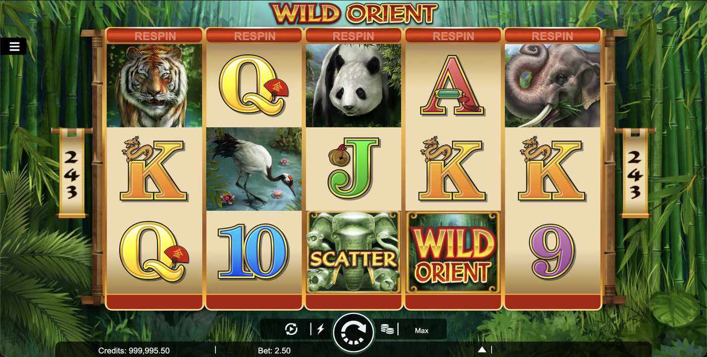 Wild Orient: image of main menu