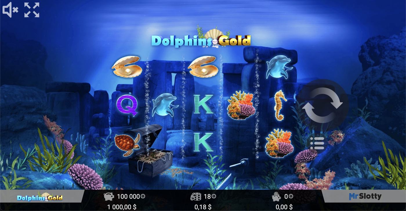 Dolphins Gold: image of main menu