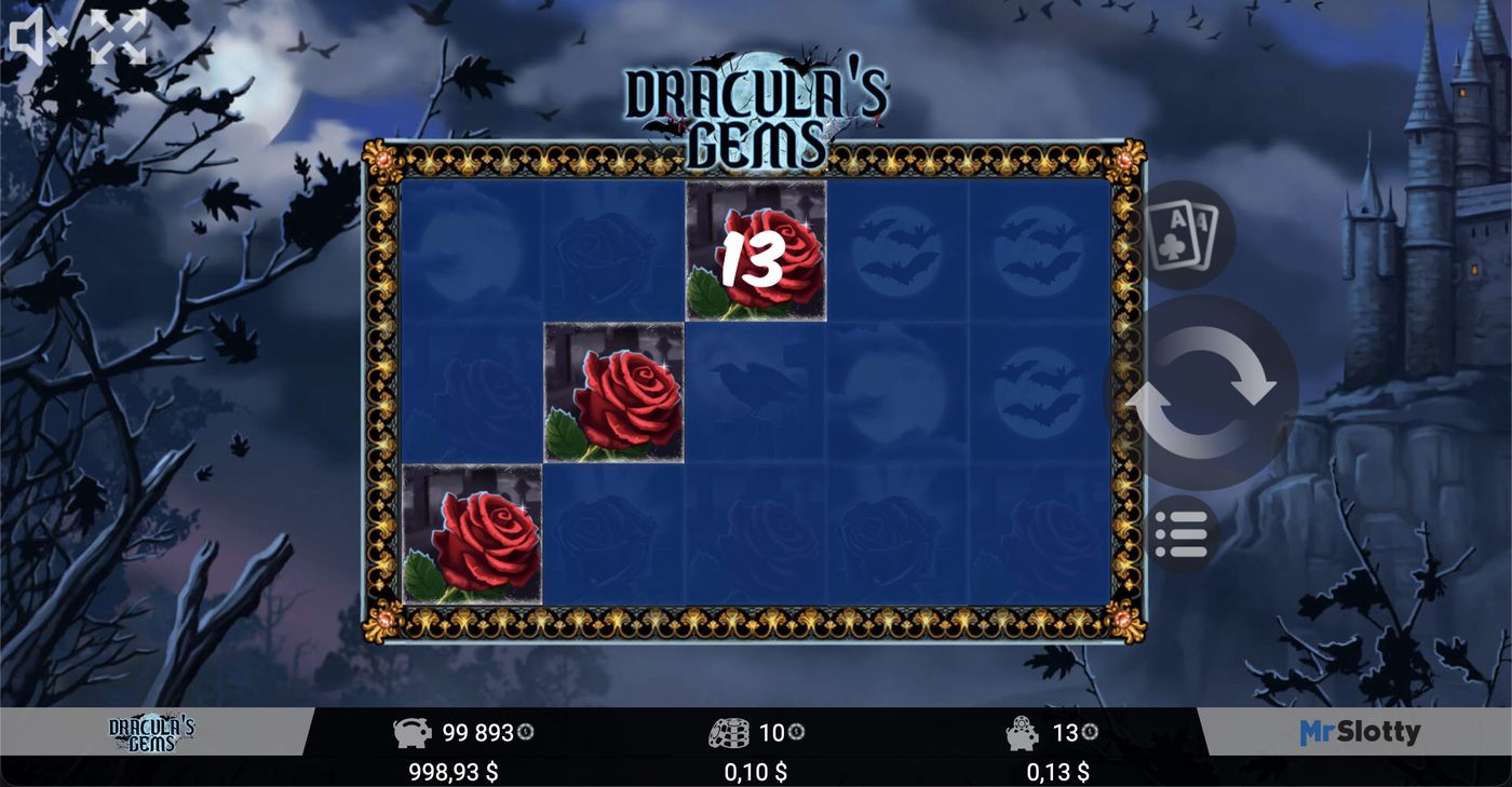Dracula's Gems: image of winning
