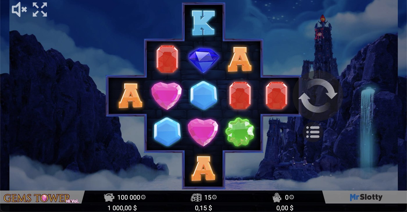 Gems Tower: image of main menu