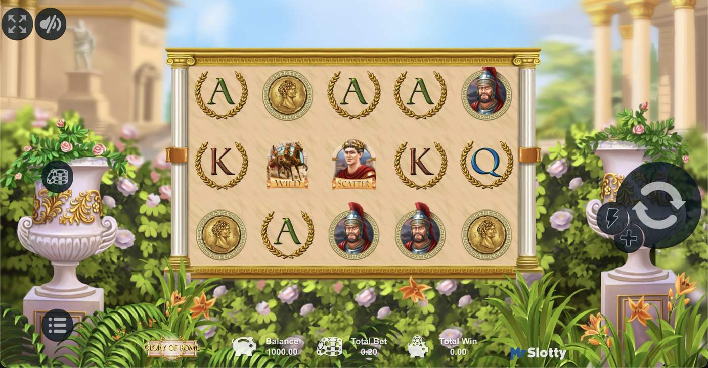 Glory Of Rome: image of main menu