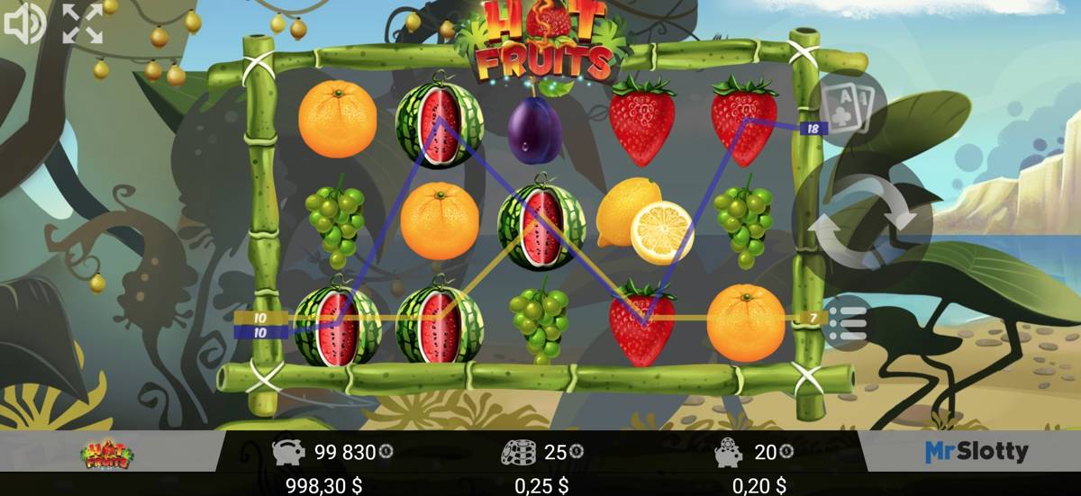 Hot Fruits: image of winning