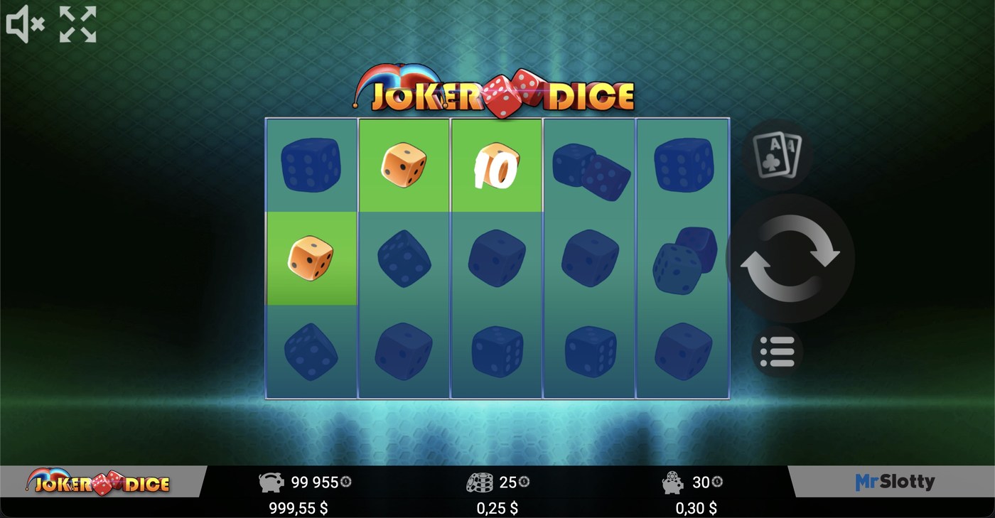 Joker Dice: image of winning
