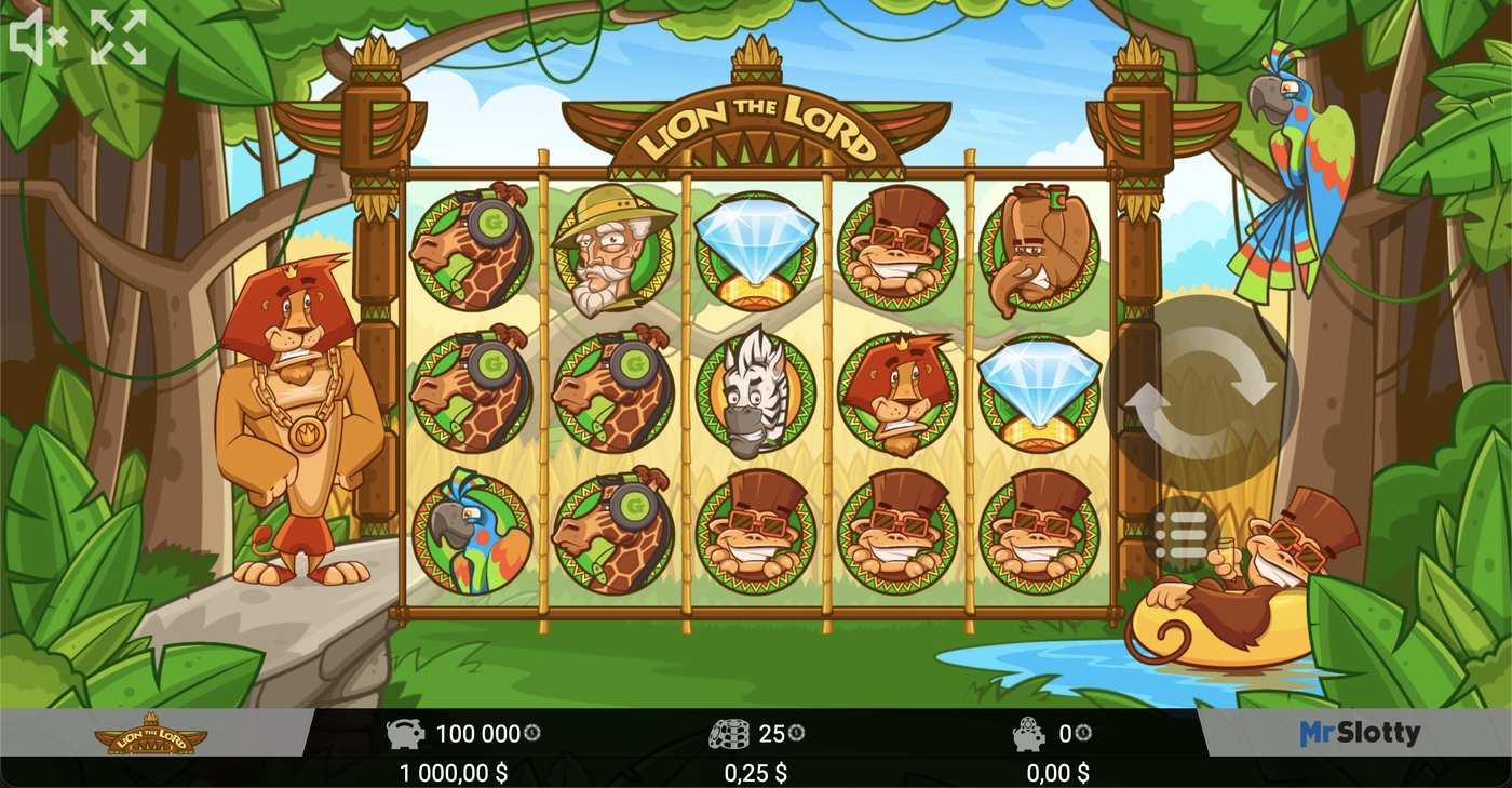 Lion The Lord: image of main menu