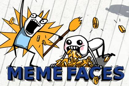 Meme Faces Online Slot Logo