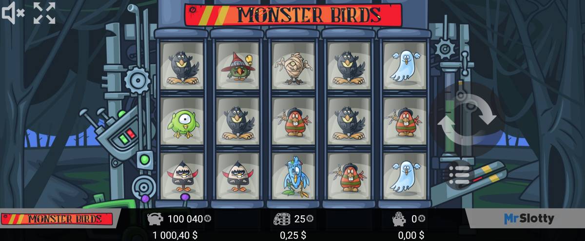 Monster Birds: image of main menu