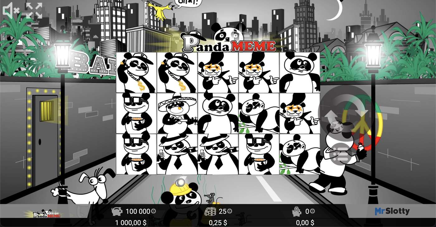 PandaMEME: image of main menu