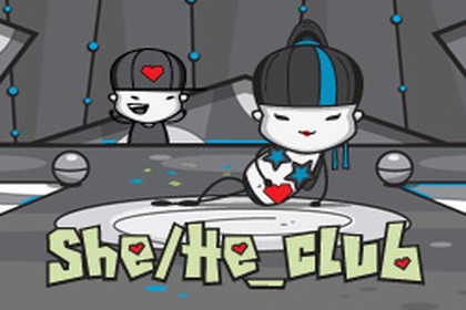 She/He club Online Slot Logo